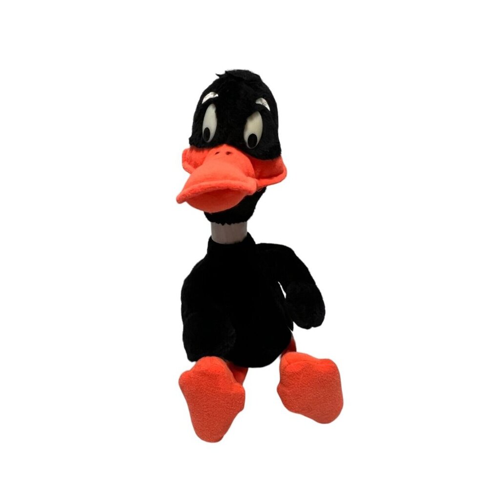Vintage Warner Bros Daffy Duck Large Plush Vintage Mighty Star Posable Legs